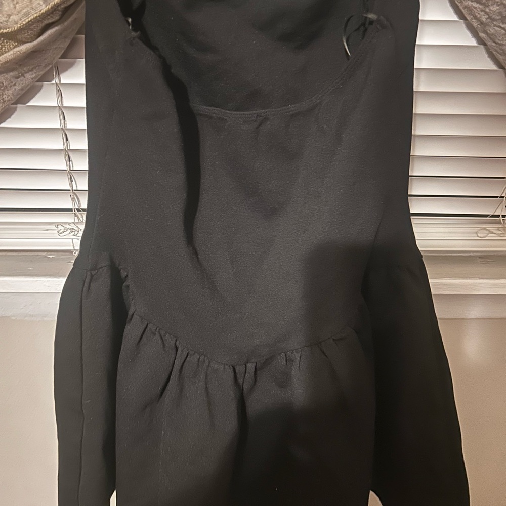 Halter Neck Structured Skater Mini Dress - Picture 4 of 4
